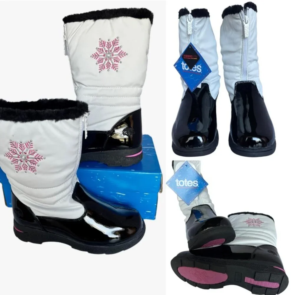 💎✨new in box✨💎Totes Kids VANESSA White Boots size 6 (big girl)